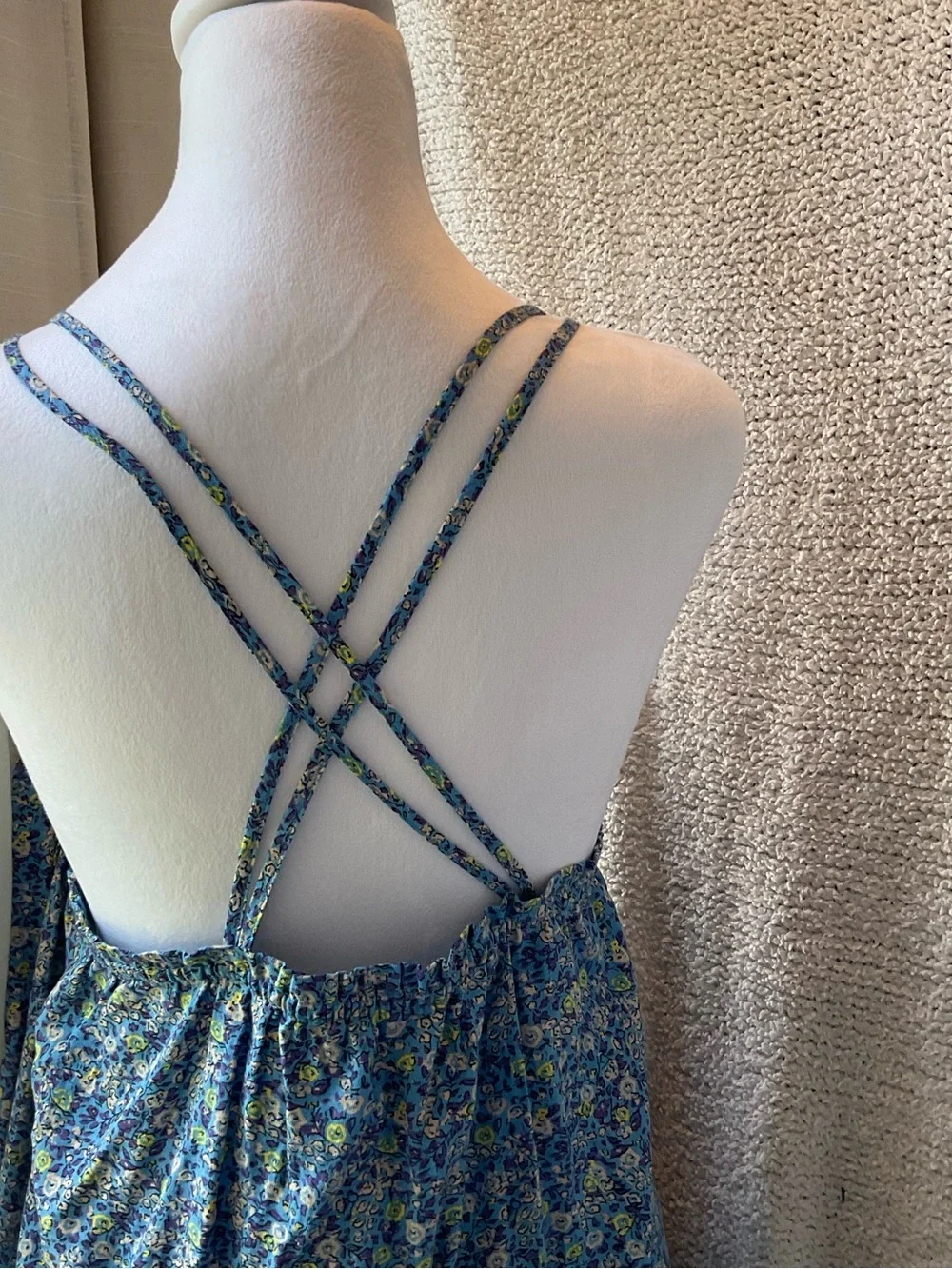 Universal Thread Blue Floral Tiered Sundress - Picture 4 of 6